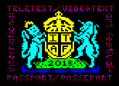 Teletext Passport by Dan Farrimond