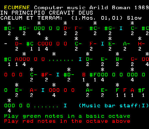 Ecumene, Arild Boman, 1979 (Reconstruction Mai van Ingen, 2026)